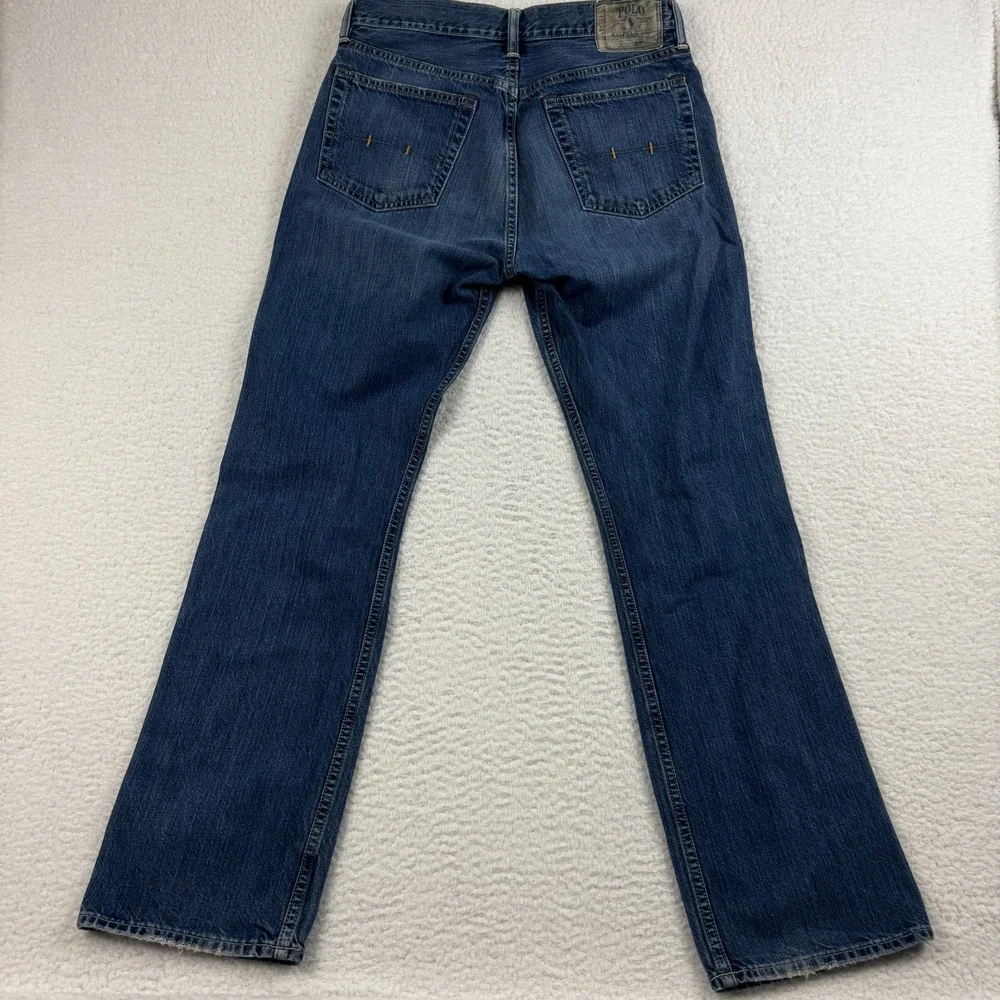 Polo Ralph Lauren 867 Classic Fit Jeans Men 32x34 Blue Denim Cotton Straight Leg